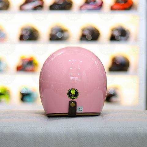 Mũ 3/4 BALDER LIGHT Hồng Phấn Bóng FREESHIP