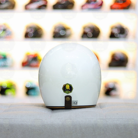 Mũ 3/4 BALDER LIGHT Trắng Bóng FREESHIP