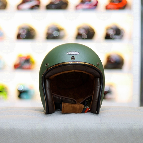 Mũ 3/4 BALDER LIGHT Xanh Lính Nhám FREESHIP