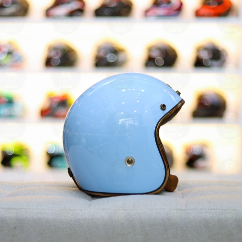 Mũ 3/4 BALDER LIGHT Xanh Lam Bóng FREESHIP