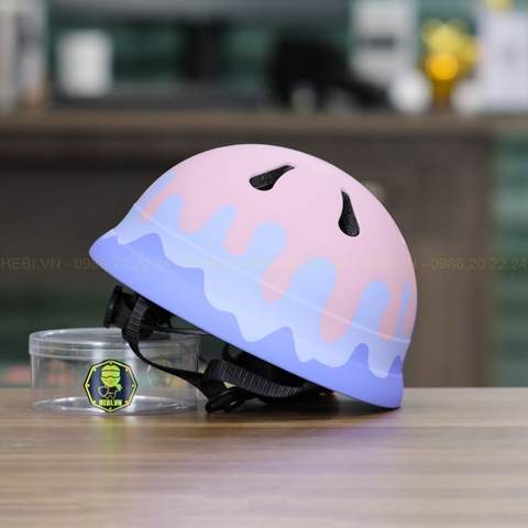 Nón Bảo Hiểm Cho Bé Từ 1-5 Tuổi KIDS Cream Siêu Nhẹ Freesize