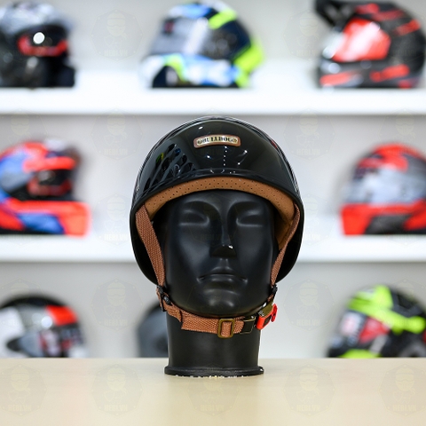 Mũ 1/2 Bulldog GANG Đen Bóng FREESHIP