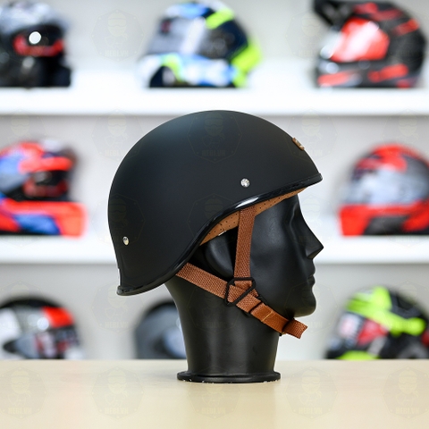 Mũ 1/2 Bulldog GANG Đen Nhám FREESHIP