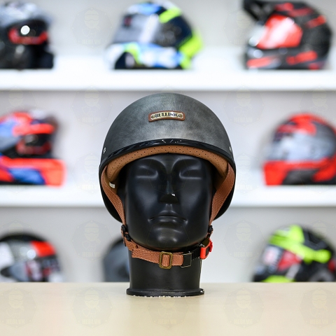 Mũ 1/2 Bulldog GANG Xám Xước Nhám FREESHIP