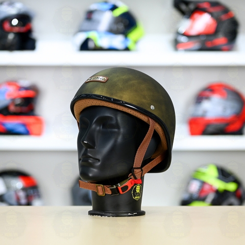 Mũ 1/2 Bulldog GANG Vàng Xước Nhám FREESHIP