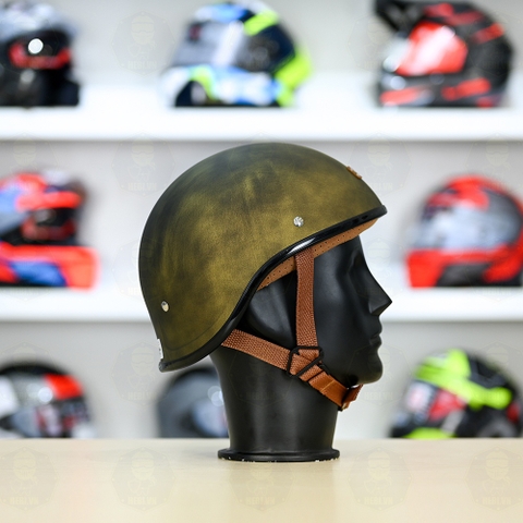 Mũ 1/2 Bulldog GANG Vàng Xước Nhám FREESHIP