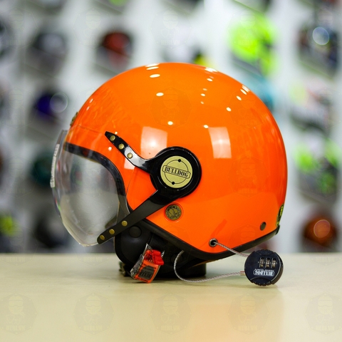 Mũ 3/4 Bulldog POM Cam Bóng FREESHIP