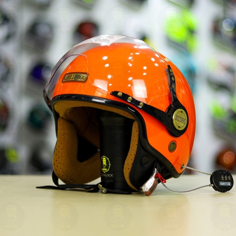 Mũ 3/4 Bulldog POM Cam Bóng FREESHIP