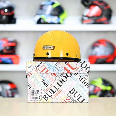 Mũ 1/2 Bulldog PUG Vàng Bóng FREESHIP