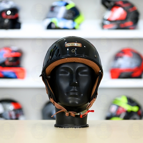 Mũ 1/2 Bulldog PUG Đen Bóng FREESHIP