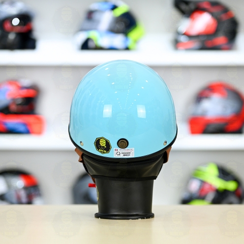 Mũ 1/2 Bulldog PUG Xanh Dương Pastel FREESHIP