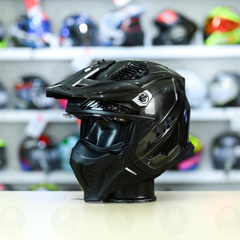 Mũ Đa Năng LS2 OF606 DRIFTER Xám Xước Bóng FREESHIP