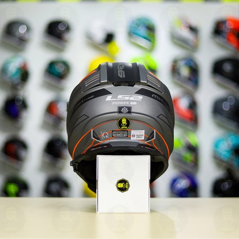 Mũ Dual Sport MX436 EVO Xám Cam Nhám