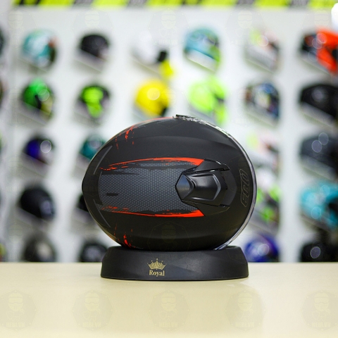 Combo Mũ 3/4 EGO E3 SPEED Đỏ Nhám Độ Khóa Chống Trộm