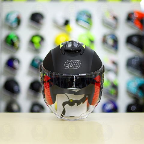 Conbo Mũ 3/4 EGO E3 SPEED Vàng Nhám Độ Khóa Chống Trộm