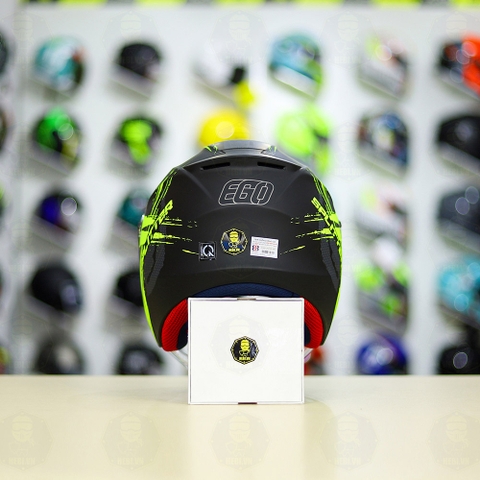 Conbo Mũ 3/4 EGO E3 SPEED Vàng Nhám Độ Khóa Chống Trộm