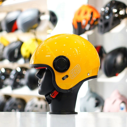 Mũ 3/4 EGO E5 Vàng Bóng FREESHIP