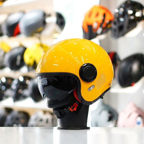 Mũ 3/4 EGO E5 Vàng Bóng FREESHIP