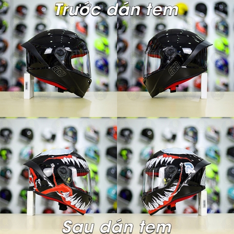 Tem Decal Venom Version 2 Cho Nón Fullface - Không Nón - FREESHIP