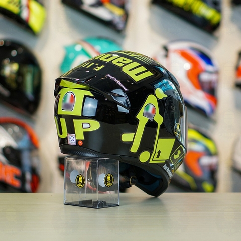 Mũ Royal M138b Đen Bóng + Tặng Dán Tem Decal AGV CORSA Đen Vàng FREESHIP