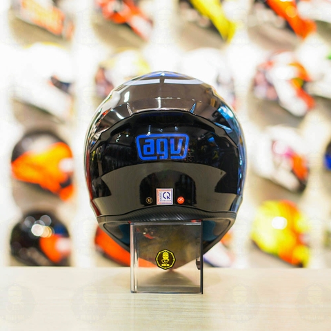 Mũ Royal M138b Đen Bóng + Tặng Dán Tem Decal AGV MYTH V1 Xanh GP FREESHIP