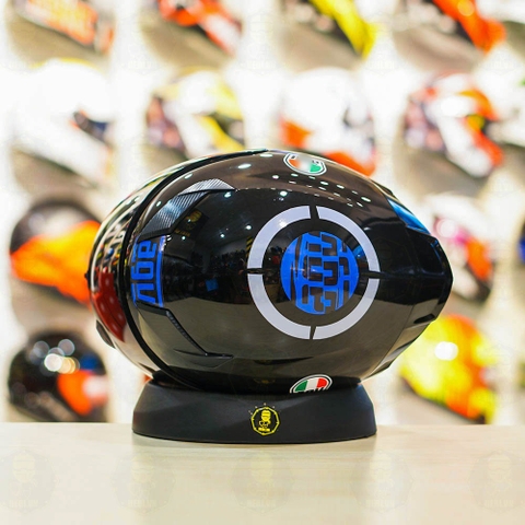 Mũ Royal M138b Đen Bóng + Tặng Dán Tem Decal AGV MYTH V1 Xanh GP FREESHIP