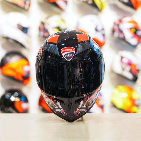 Mũ Royal M138b Đen Bóng + Tặng Dán Tem Decal Ducati V2 FREESHIP