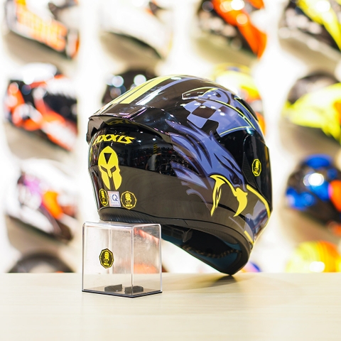 Mũ Royal M138b Đen Bóng + Tặng Dán Tem Decal Eagles FREESHIP