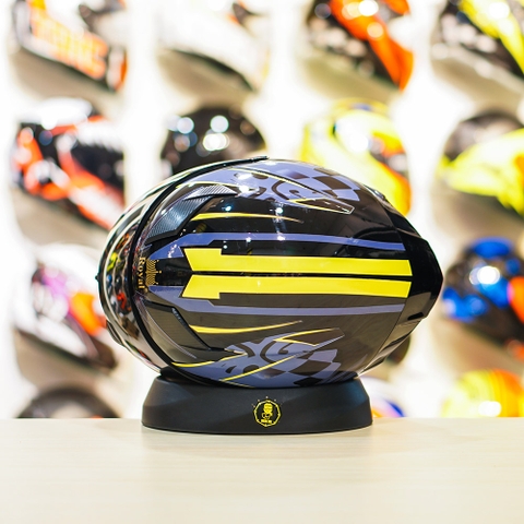 Mũ Royal M138b Đen Bóng + Tặng Dán Tem Decal Eagles FREESHIP