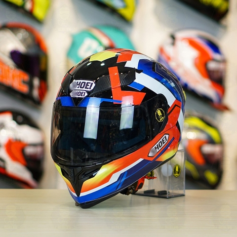 Mũ Royal M138b Đen Bóng + Tặng Dán Tem Decal Shoei BRINK Đỏ Xanh FREESHIP