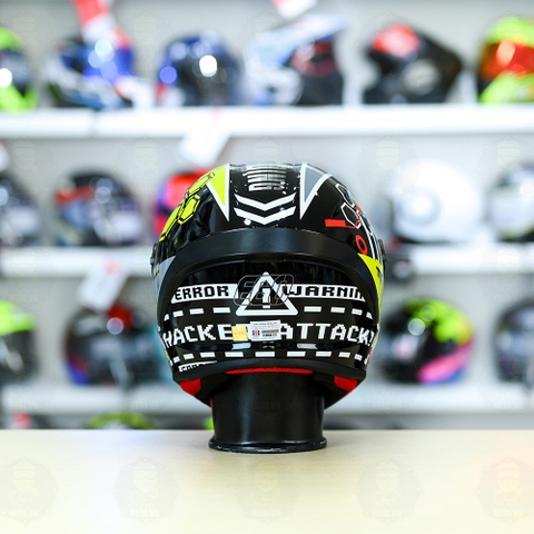 Mũ Fullface EGO E7 T17 Đen Vàng Bóng FREESHIP