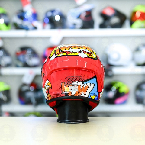 Mũ Fullface EGO E7 T19 Đỏ Hồng FREESHIP