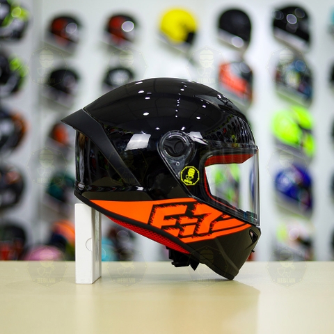Mũ Fullface EGO E7 T3 Đen Cam Bóng FREESHIP
