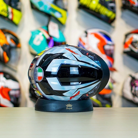 Mũ Fullface EGO E7 Xám Cam Nhám + Dán Tem Decal BMW Bạc FREESHIP