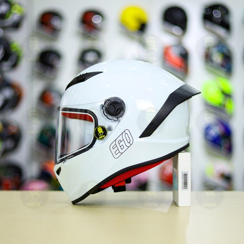 Mũ Fullface EGO E7 Trắng Bóng FREESHIP