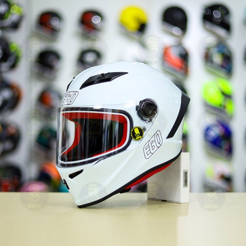 Mũ Fullface EGO E7 Trắng Bóng FREESHIP