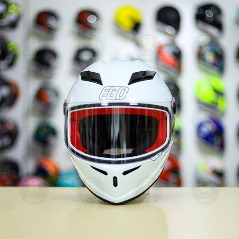 Mũ Fullface EGO E7 Trắng Bóng FREESHIP