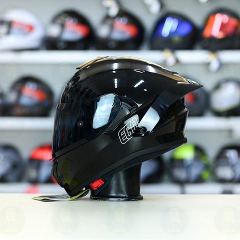 Mũ Fullface EGO E81 Đen Bóng + Đuôi Gió FREESHIP