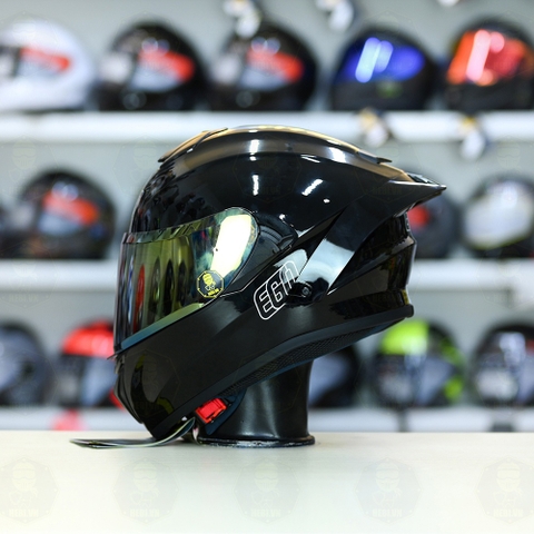 Mũ Fullface EGO E81 Đen Bóng + Đuôi Gió FREESHIP