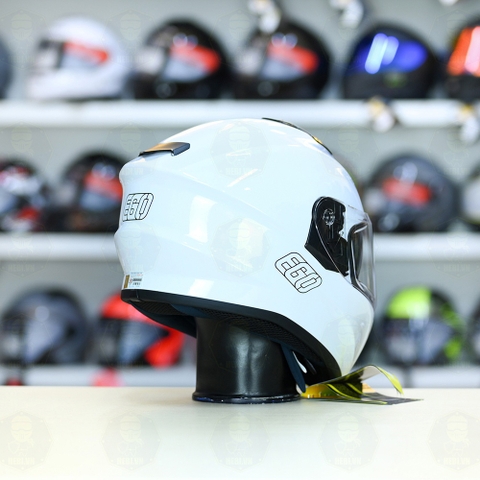 Mũ Fullface EGO E81 Trắng Bóng FREESHIP