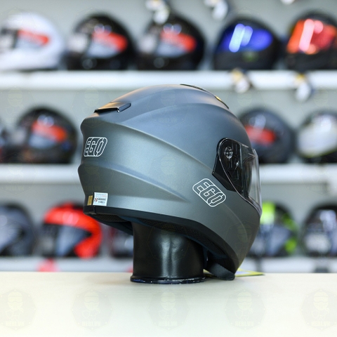 Mũ Fullface EGO E81 Xám Titanium FREESHIP