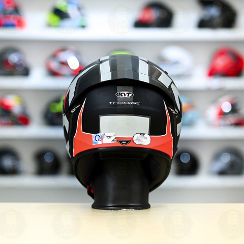 Mũ Fullface KYT TT Course Electro Đỏ Xám Nhám FREESHIP