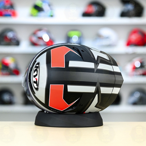 Mũ Fullface KYT TT Course Electro Đỏ Xám Nhám FREESHIP