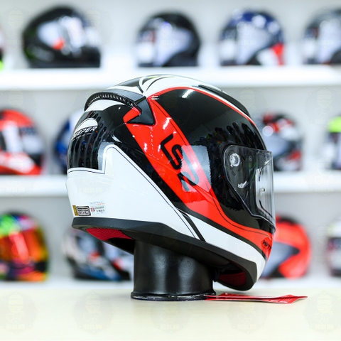 Mũ Fullface LS2 FF353 Deeper Đen Đỏ Bóng Freeship