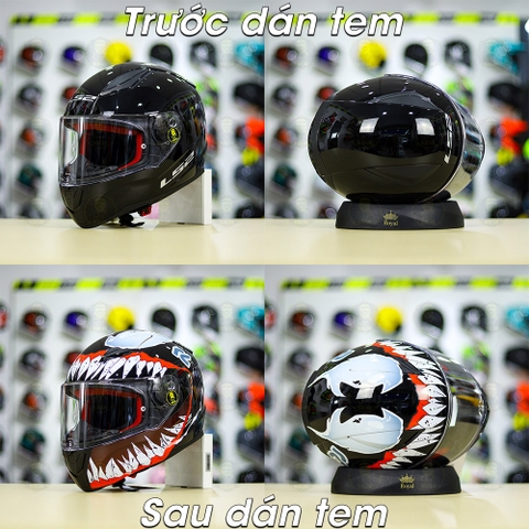 Tem Decal Venom Version 2 Cho LS2 FF353 - Không Nón - FREESHIP