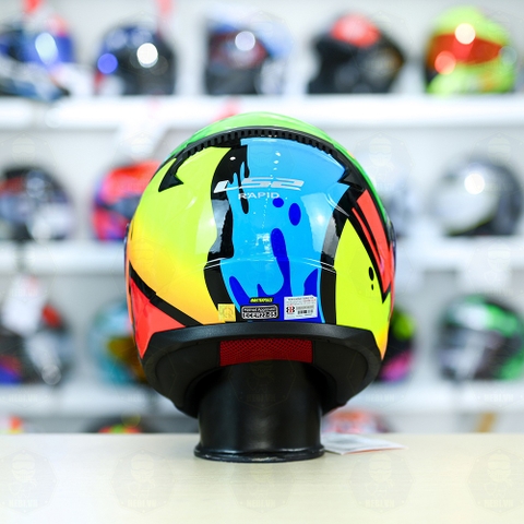 Mũ Fullface LS2 FF353 Masterpiece Đen Xanh Vàng FREESHIP