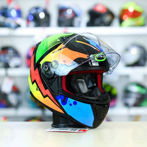 Mũ Fullface LS2 FF353 Masterpiece Đen Xanh Vàng FREESHIP