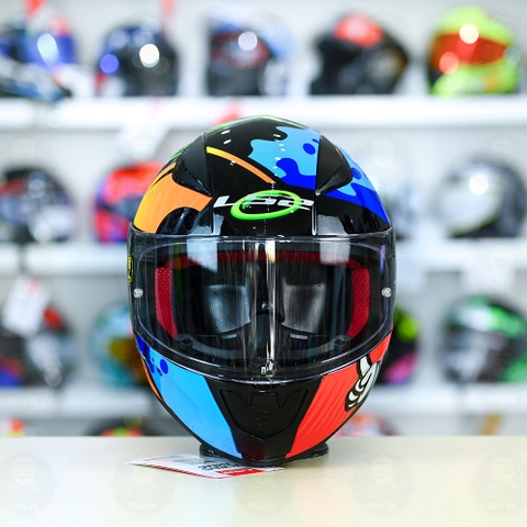 Mũ Fullface LS2 FF353 Masterpiece Đen Xanh Vàng FREESHIP