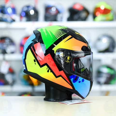 Mũ Fullface LS2 FF353 Masterpiece Đen Xanh Vàng FREESHIP