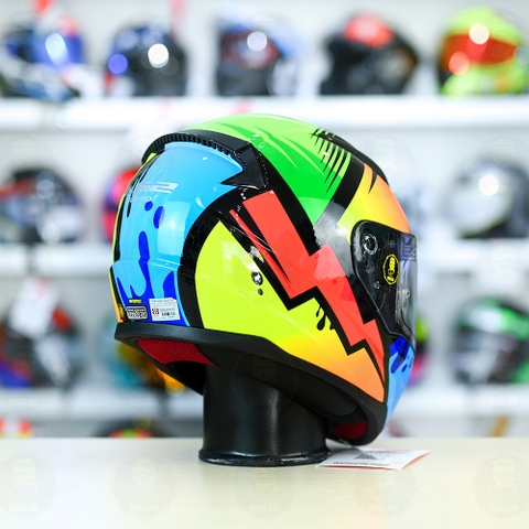 Mũ Fullface LS2 FF353 Masterpiece Đen Xanh Vàng FREESHIP